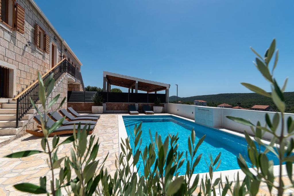 Stone house Grgo with heated swimming pool and spa photo 3