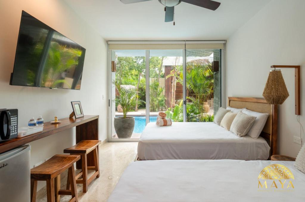 NHOA 107C Lux 1BR Condo Pool access in Aldea Zama — photo 1