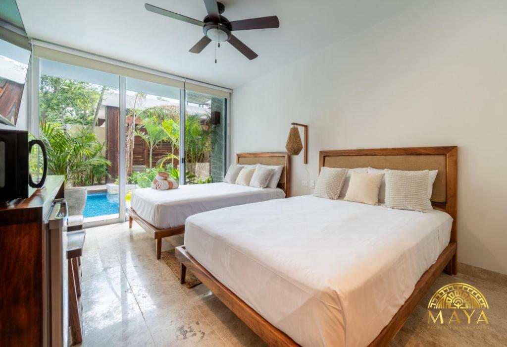 NHOA 107C Lux 1BR Condo Pool access in Aldea Zama photo 2