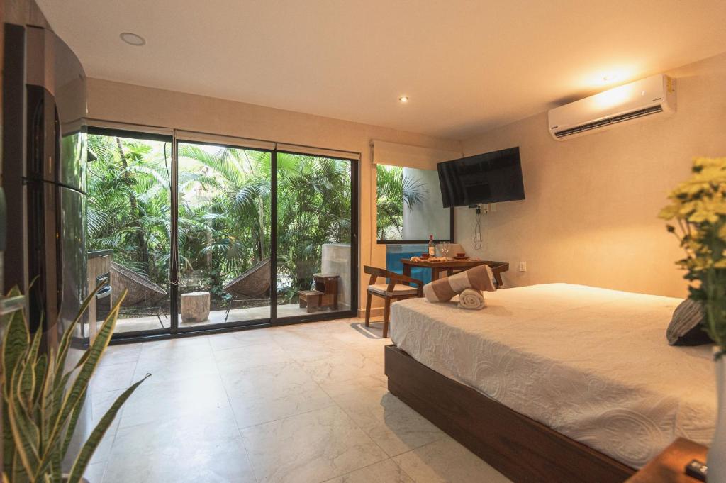Cacao Tulum - Studio with Exterior Plunge Pool Washer & Dryer photo 2