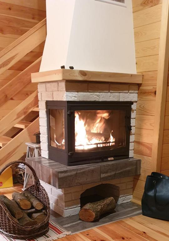 Szary Domek 1 jacuzzi kominek sauna klimatyzacja jezioro photo 2