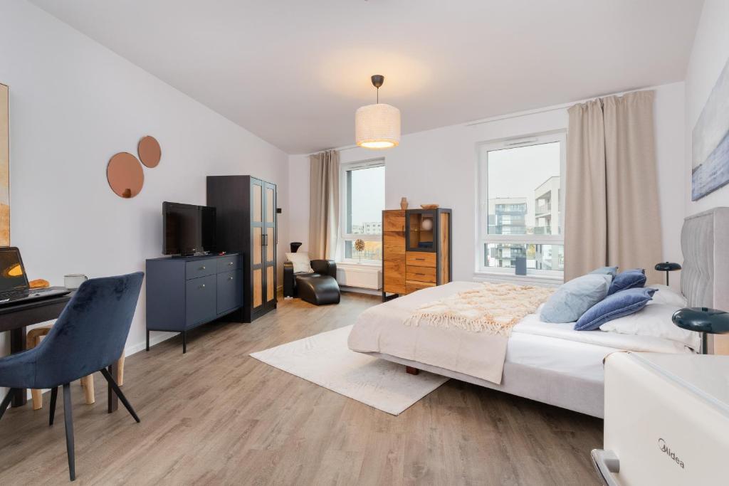 Śląska Studio with Parking & Gym Business District Gdańsk by Noclegi Renters photo 3