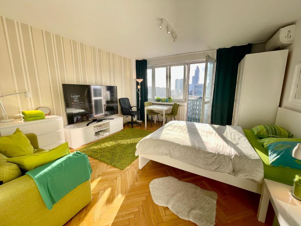 Super Apartament GREEN Rondo ONZ Metro NOWE Wifi 300 Mb/s AirCondition Netflix Spotify photo 2