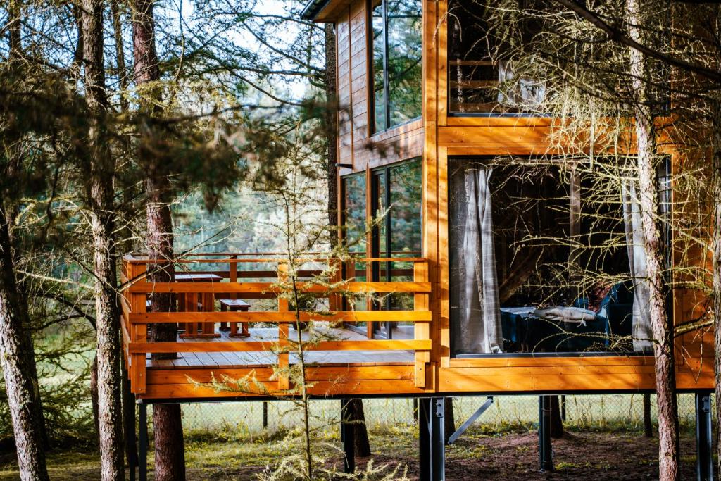 Wood Land Liswarta domki w drzewach — photo 1