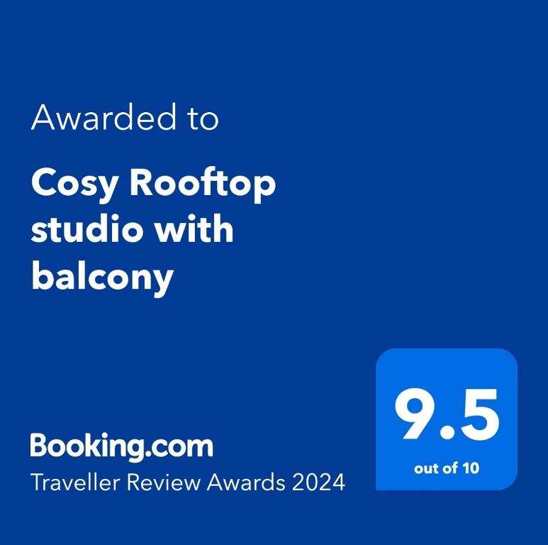 Cosy Rooftop studio with balcony photo 3