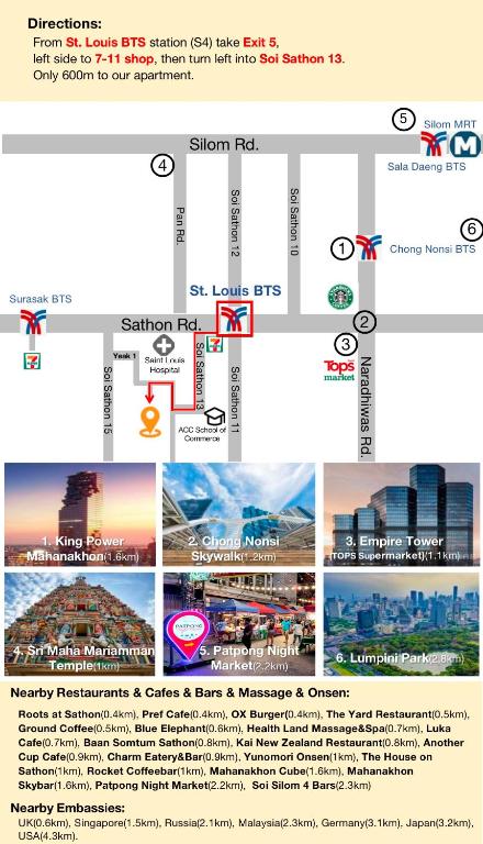 Sathon 15 apartment close to BTS Skytrain St Louis & Surasak photo 3