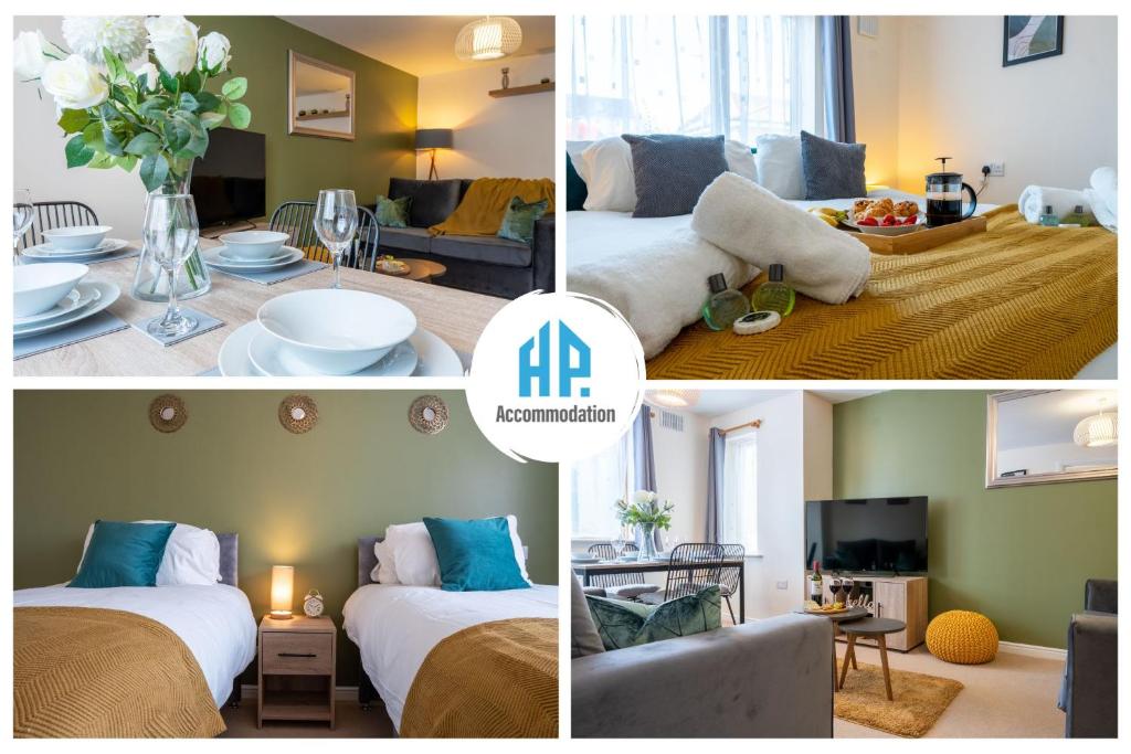 Stylish 2 bedroom, 2 bathroom with Sky TV, Free Parking and WiFi By HP Accommodation photo 3
